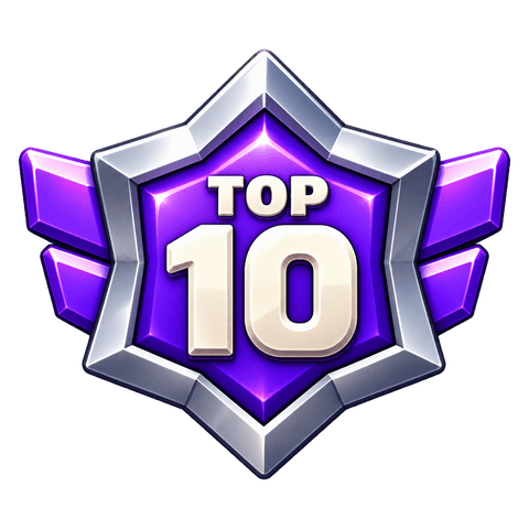 Champion, top 10 badge