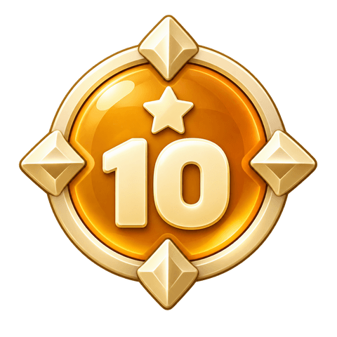 Explorer, 10 levels badge