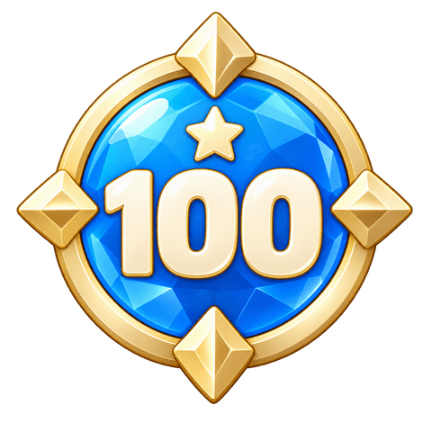 Explorer, 100 levels badge