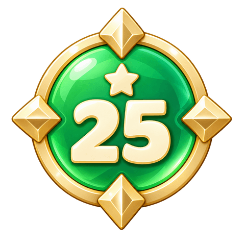 Explorer, 25 levels badge